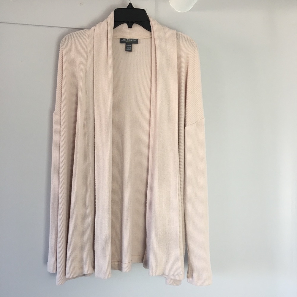 PEA IN THE POD LAYERING MATERNITY RIBBED CARDIGAN - Picture 3 of 6